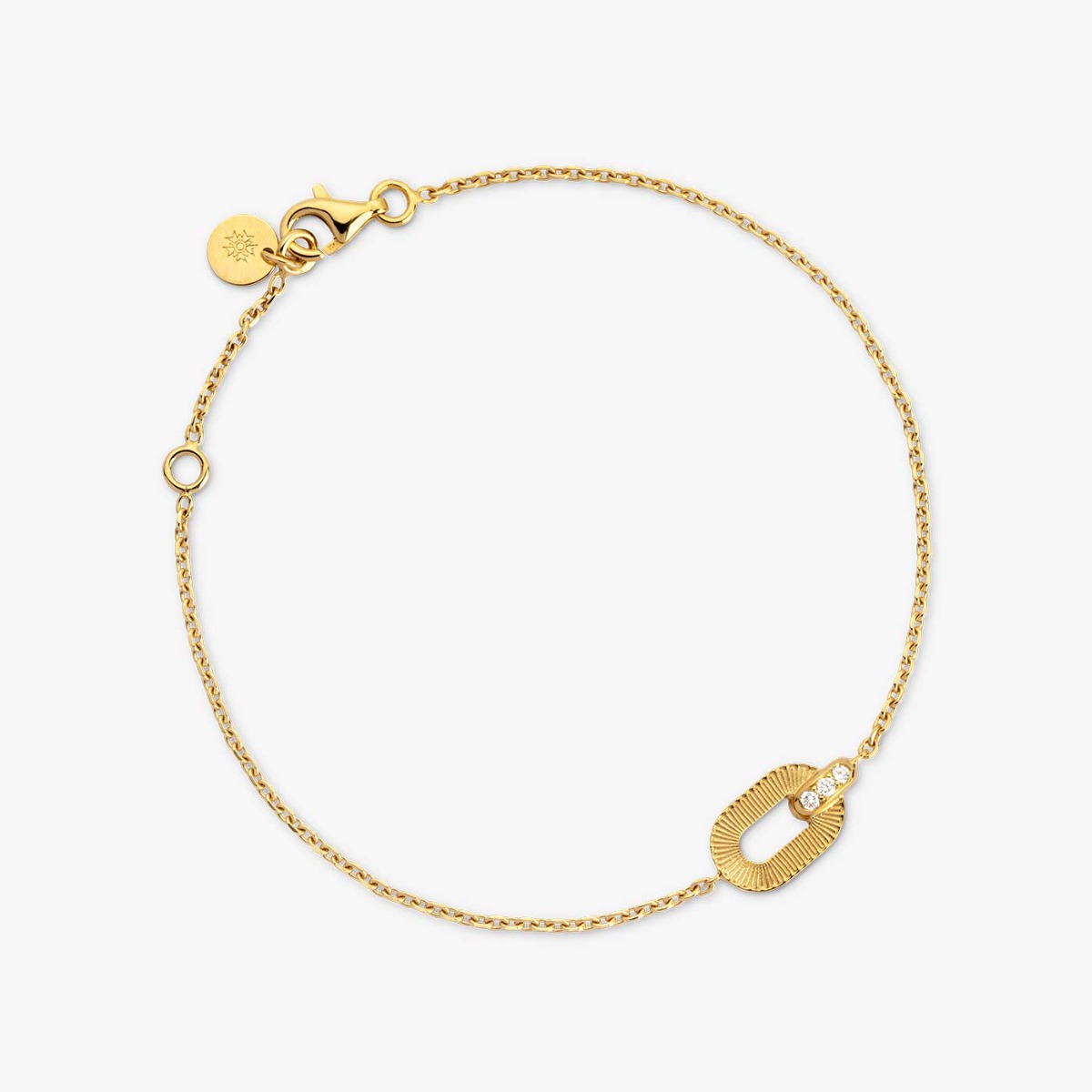 Yellow Gold and Diamond Ruban Bracelet