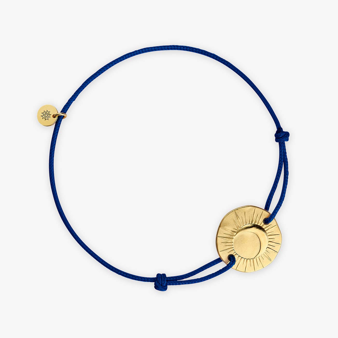  Silver-gilt Eclipse Cord Bracelet - Royal blue