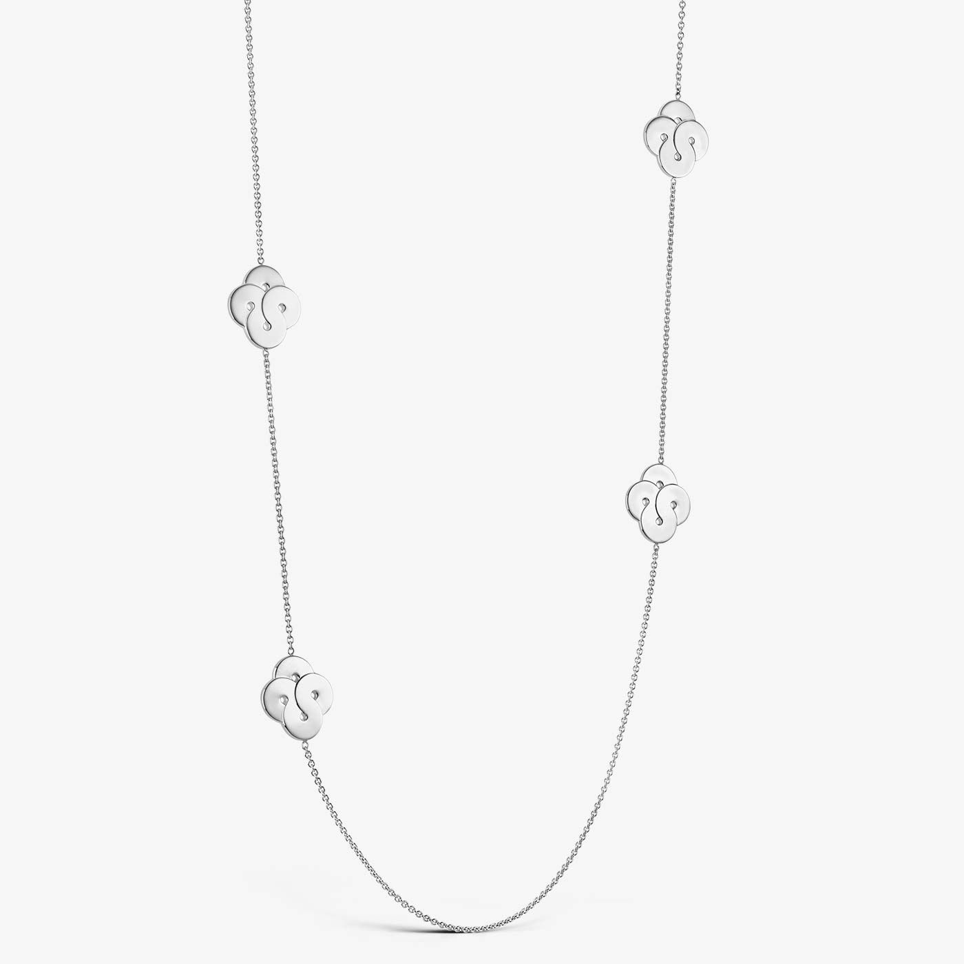 Enlacé Long Silver Necklace