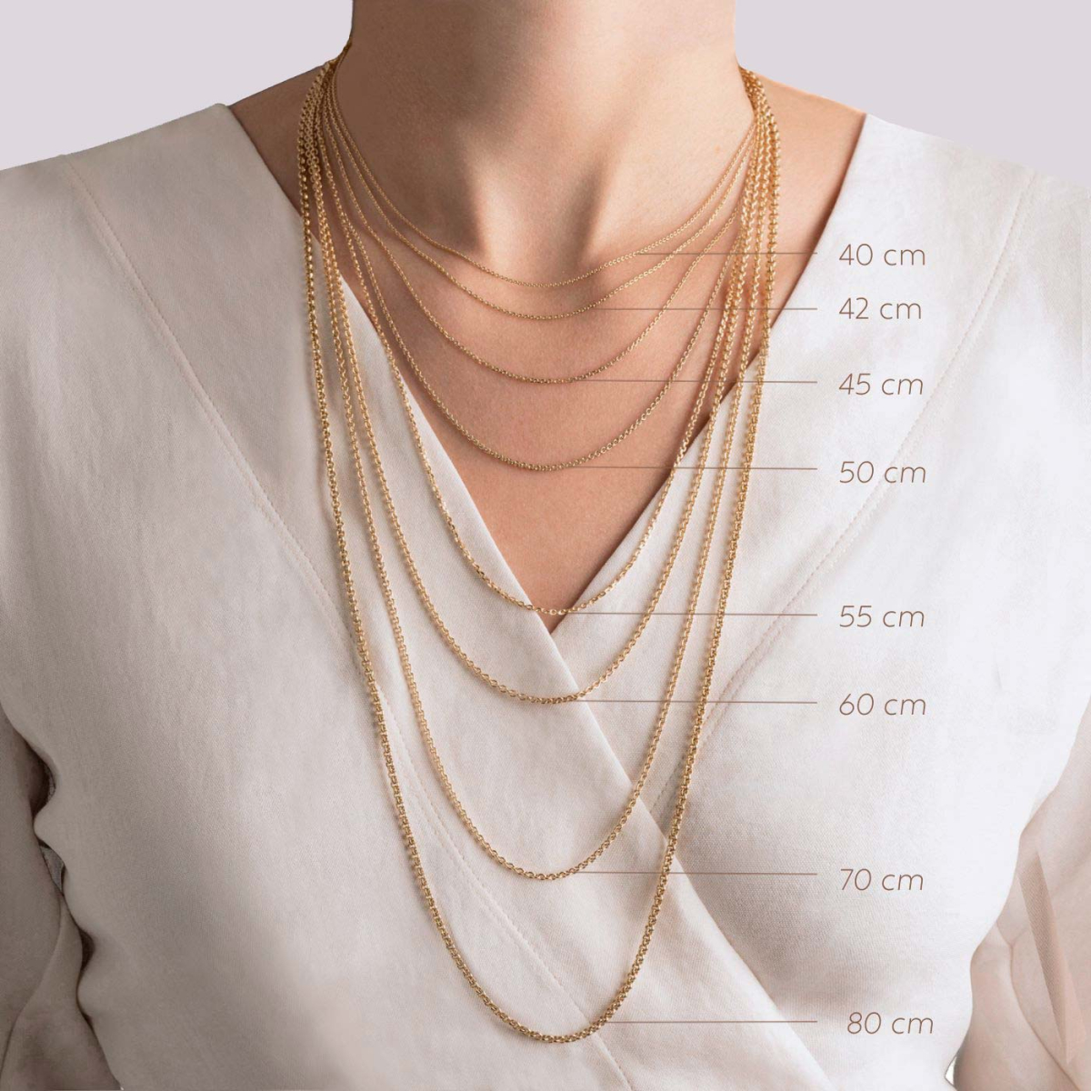 Chain - Silver - Rectangular mesh - 70 Cm - Arthus Bertrand