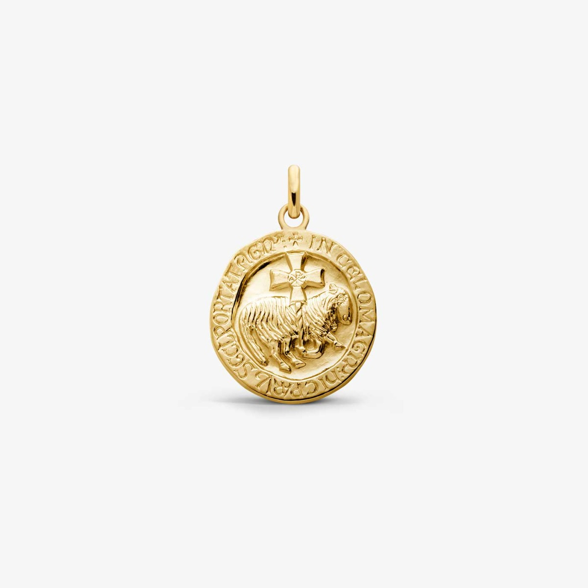 Lamb of Cluny baptism medal - Yellow gold - Arthus Bertrand