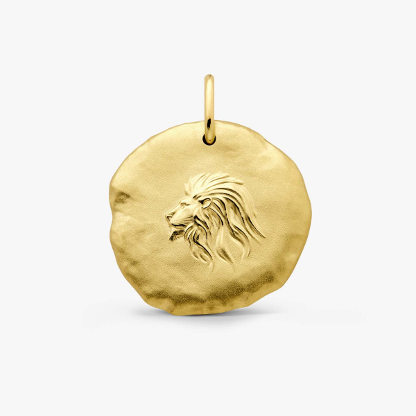 arthus-bertrand 銀製 pendentif-medaille-astro-lion-