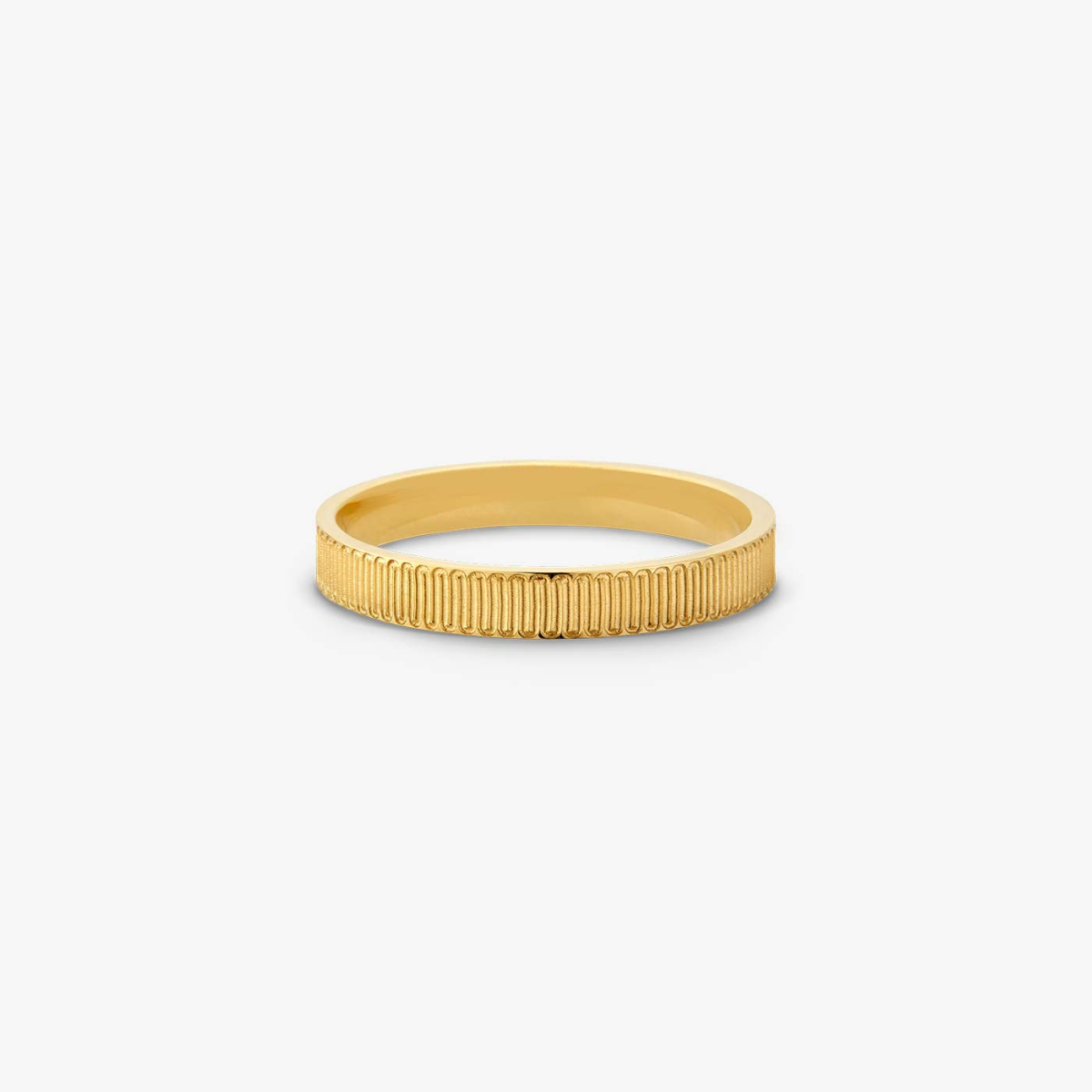 Yellow Gold Band Ring, Ruban collection