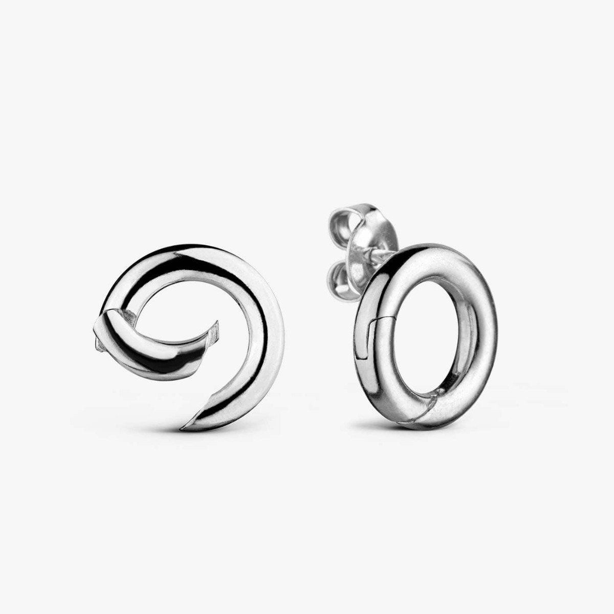 Boucles d'oreilles ouvertes personnalisables en argent Les Allégories