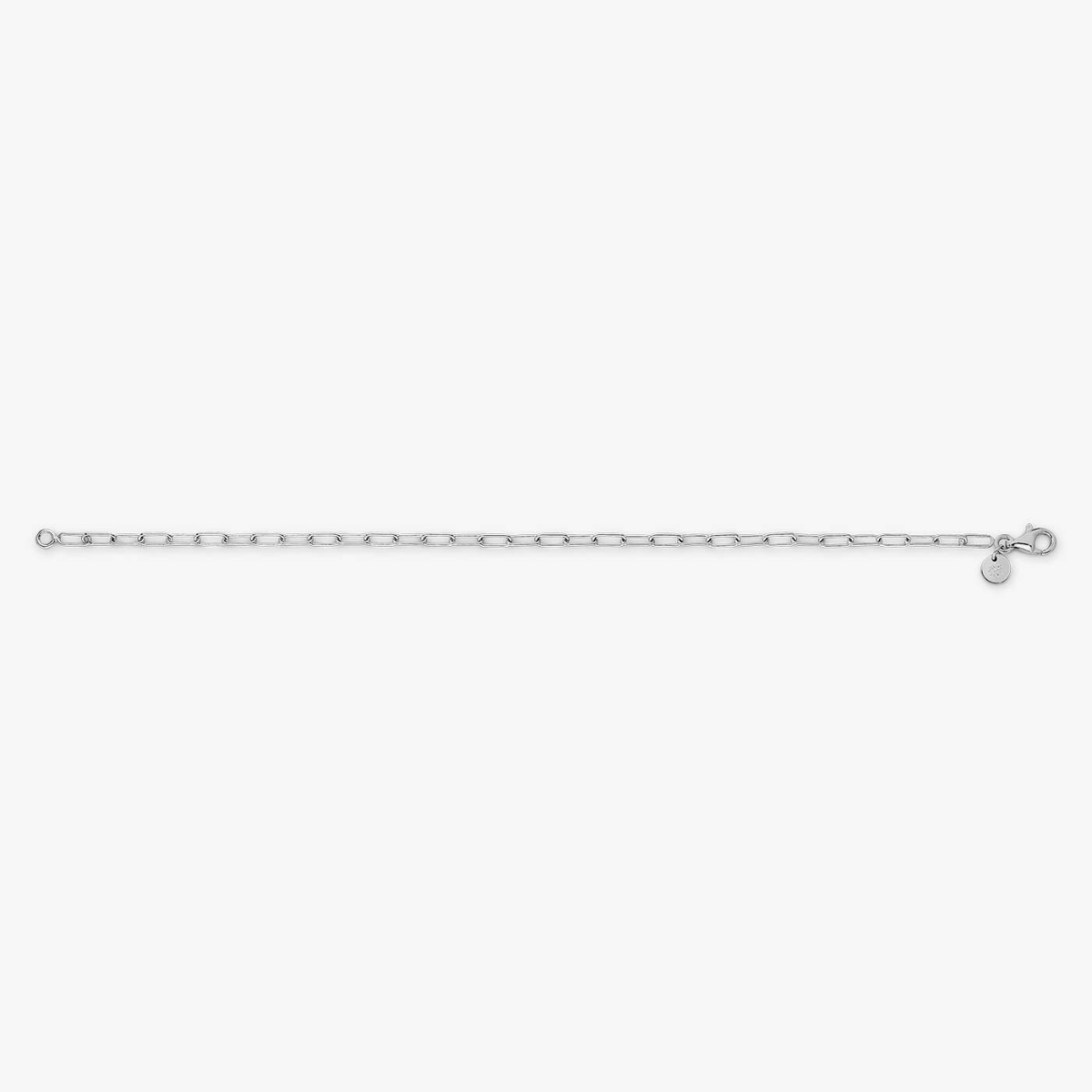 White Gold Chain Bracelet, lateral view