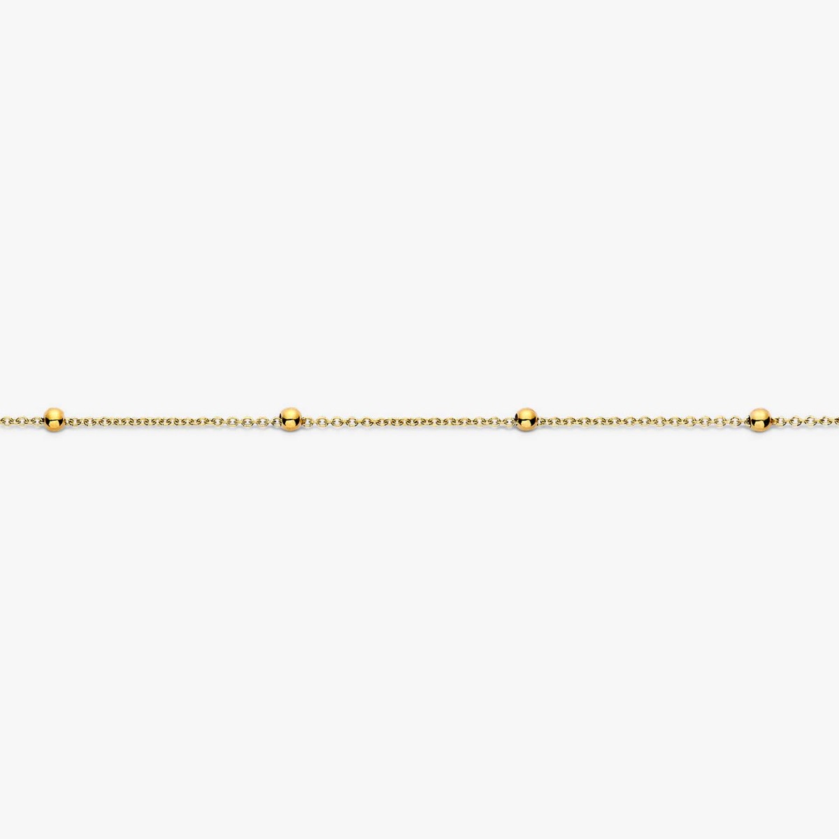 Ball Chain - 45 cm in Yellow Gold - 2.35 g, zoomed view