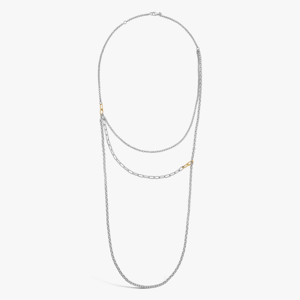 Maxima Two-Row Necklace, necklace view