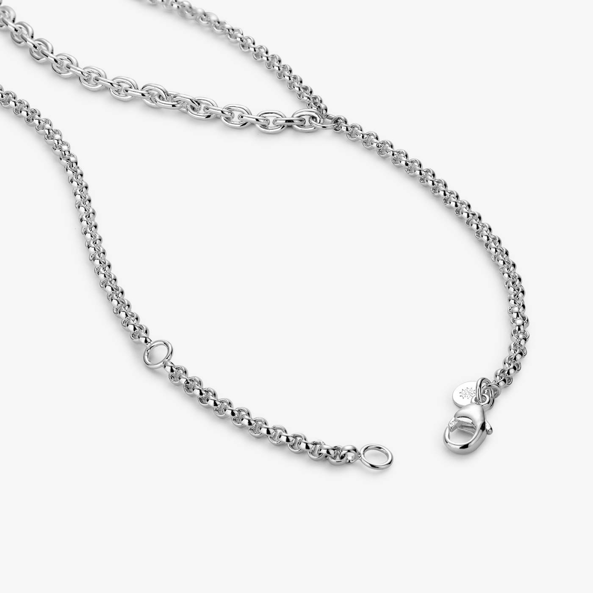 Maxima Two-Row Necklace, zoomed view on clasp