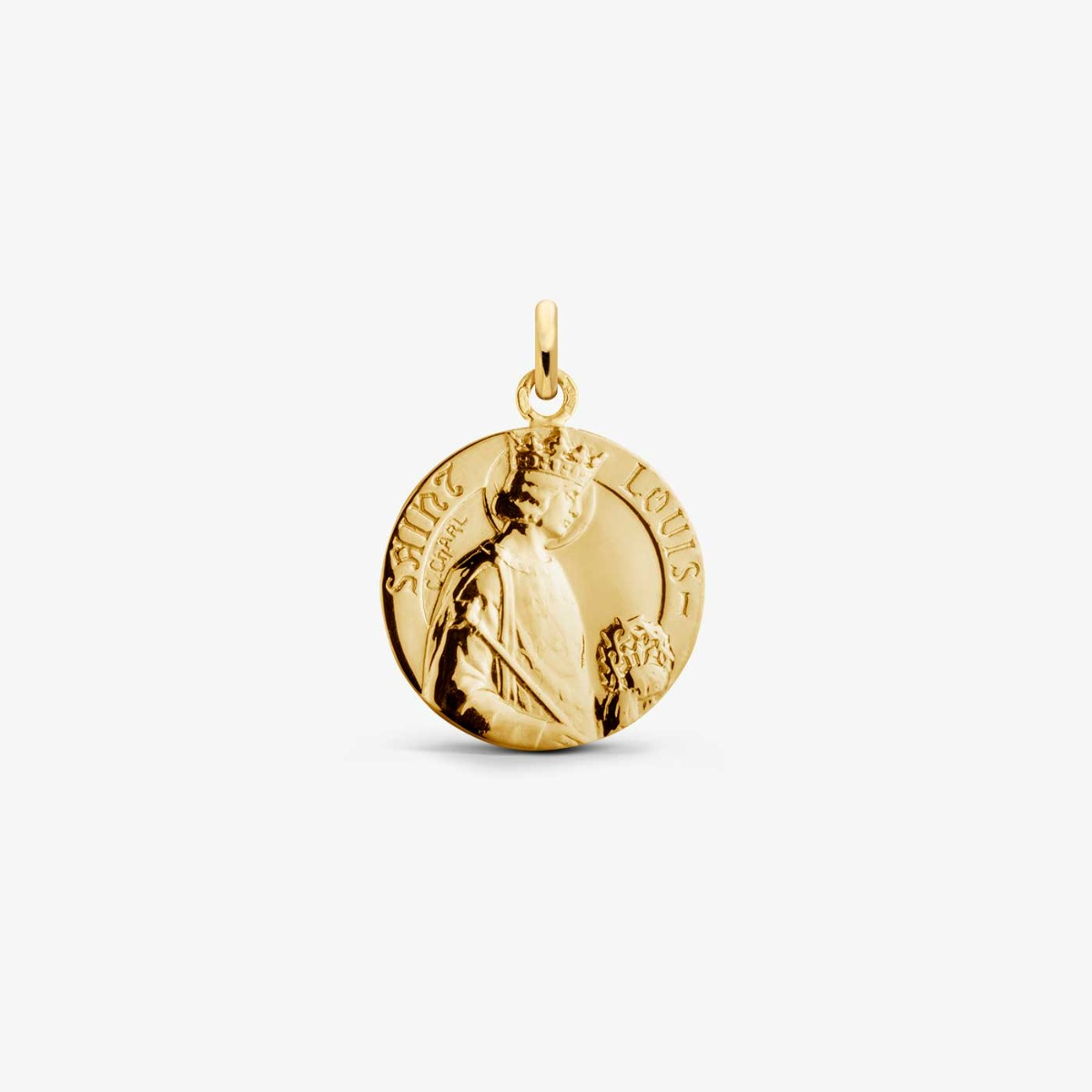 Saint Louis baptism medal - Yellow gold - By Charles - Arthus Bertrand