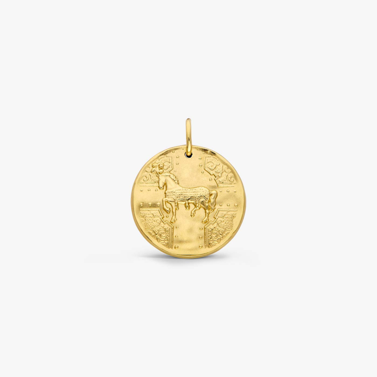 Yellow Gold Horse in Majesty Medallion