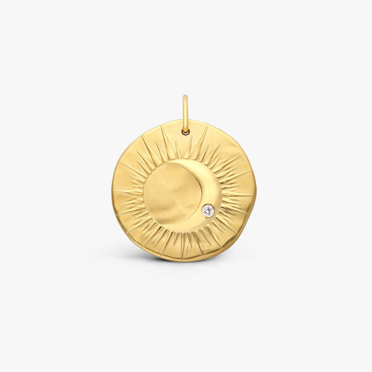 Yellow Gold and Diamond Eclipse Medallion