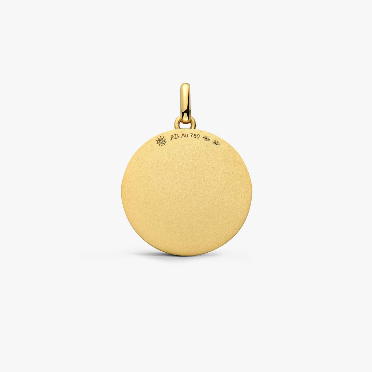 Yellow Gold Rosae Medallion, back view