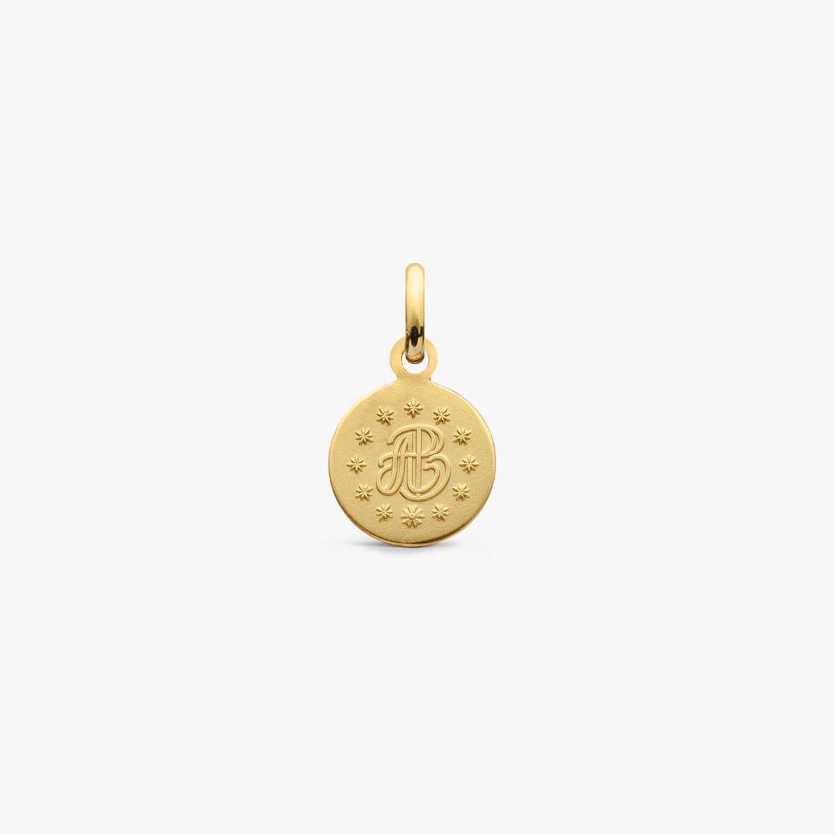 Bear Pendant in Yellow Gold and Diamond - Ivory, back view