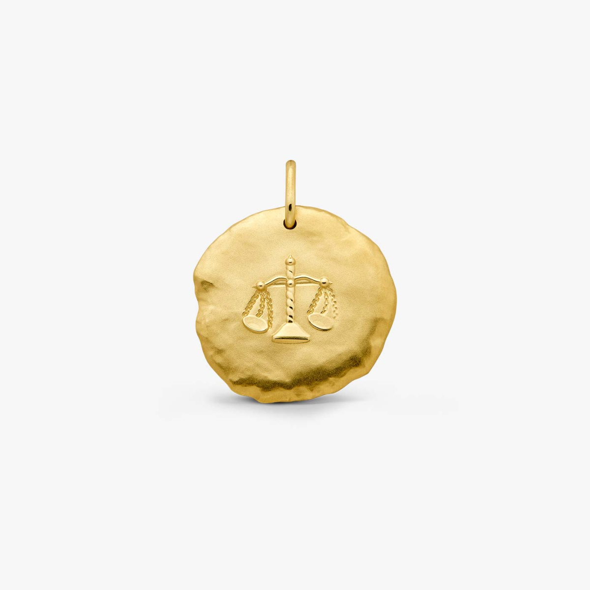 Yellow Gold Astro Libra Medallion