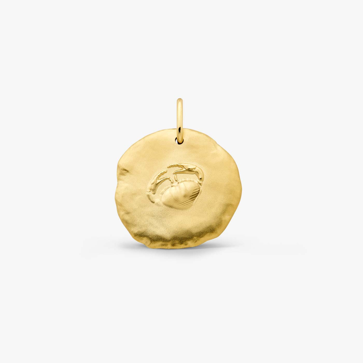 Yellow Gold Astro Cancer Medallion