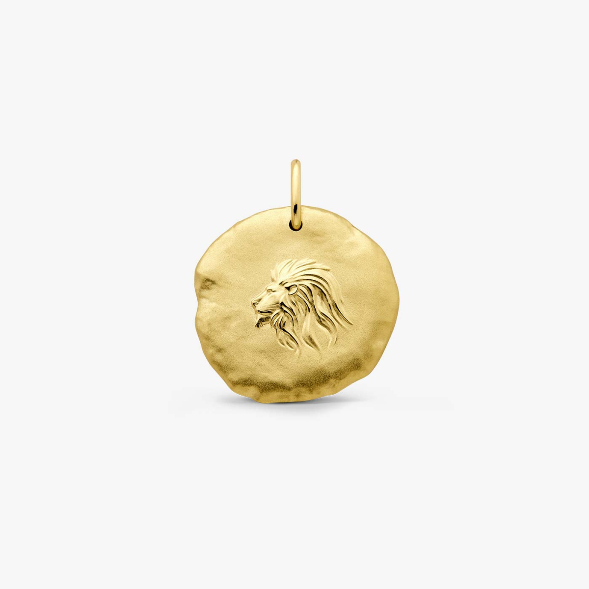 Yellow Gold Astro Leo Medallion