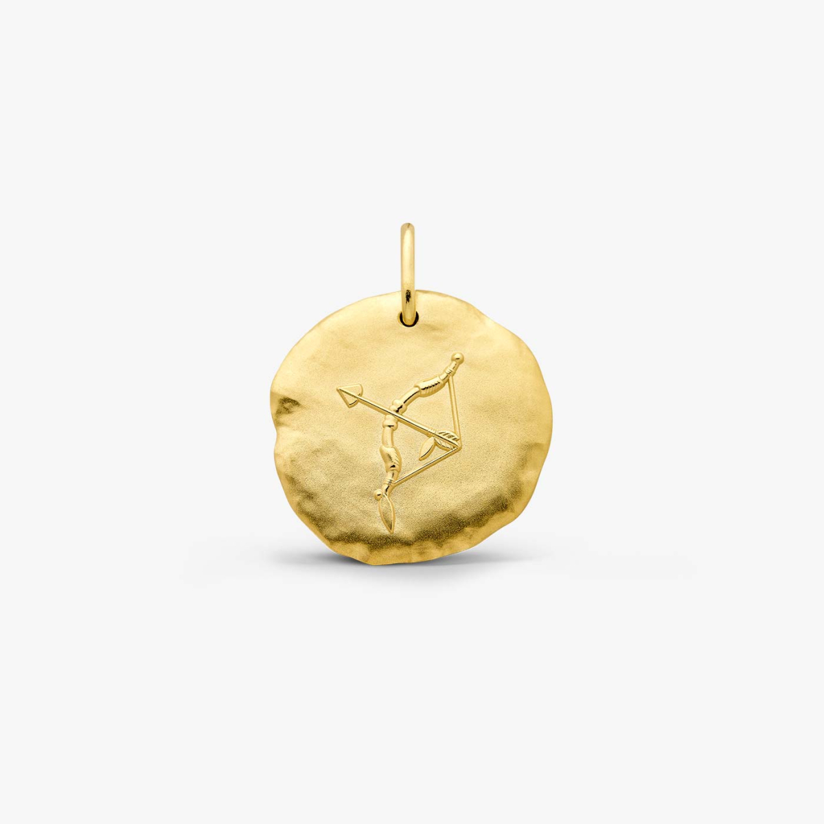 Yellow Gold Astro Sagittarius Medallion