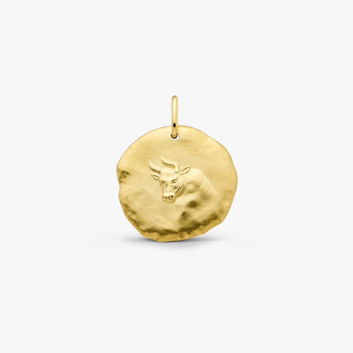 Yellow Gold Astro Taurus Medallion