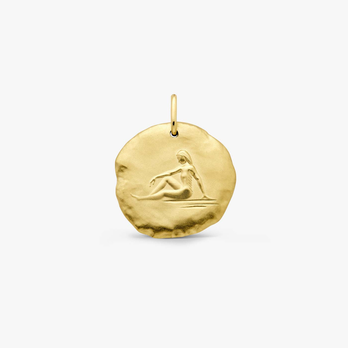 Yellow Gold Astro Virgo Medallion