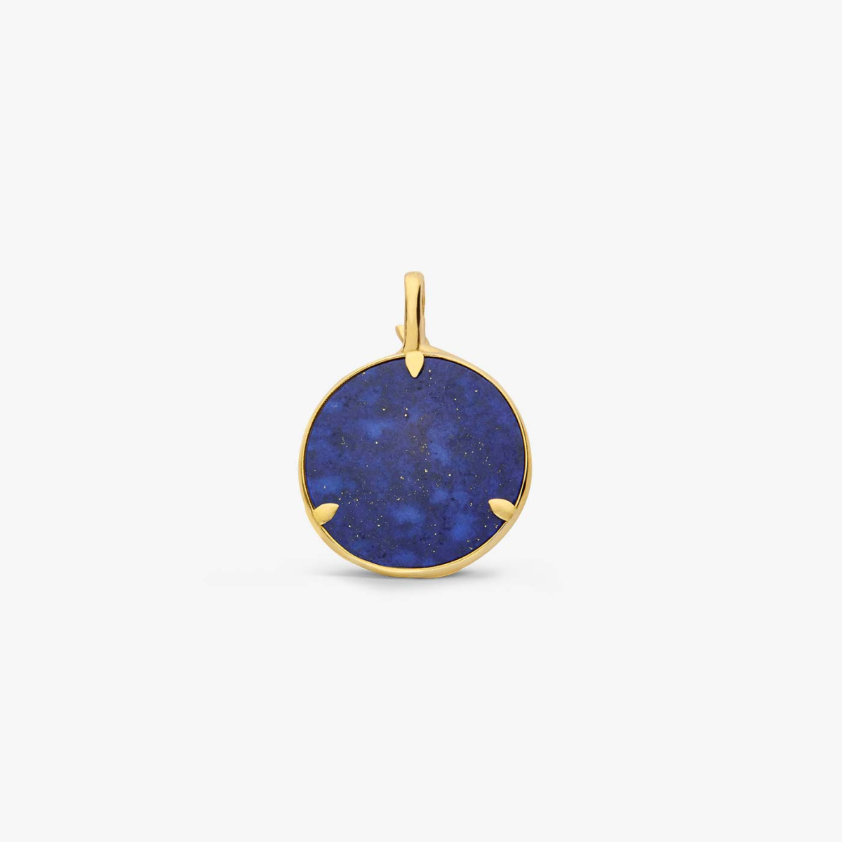 Yellow Gold and Lapis Lazuli Flora Medallion, back view