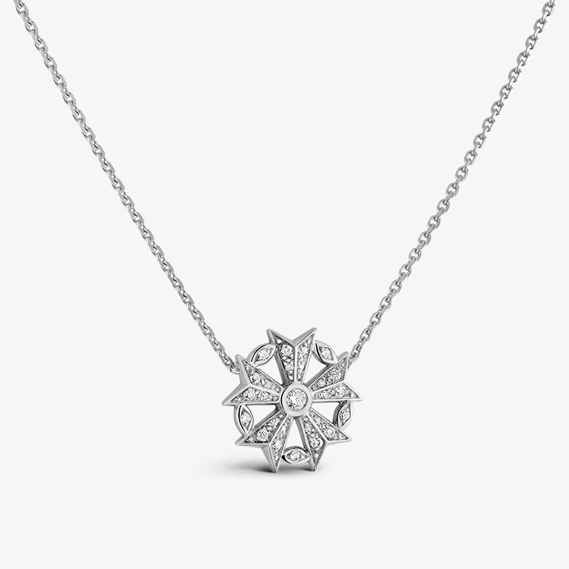 White Gold and Diamond Gloria Étoilée Necklace