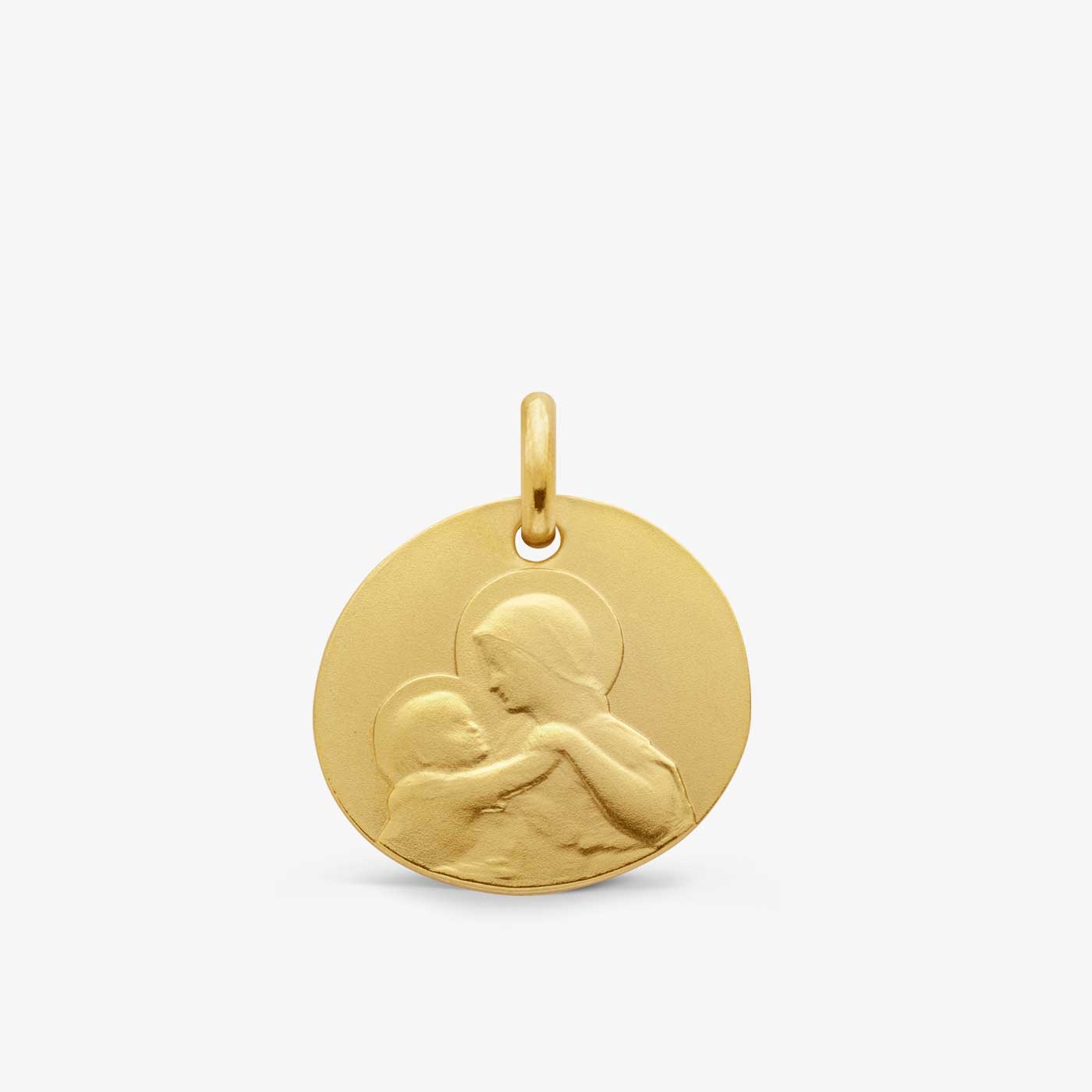 Yellow Gold Divine Tenderness Baptism Pebble 