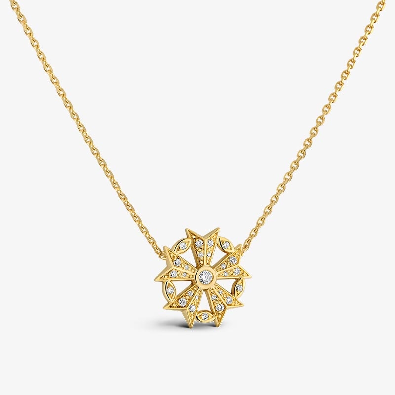 Yellow Gold and Diamond Gloria Étoilée Necklace