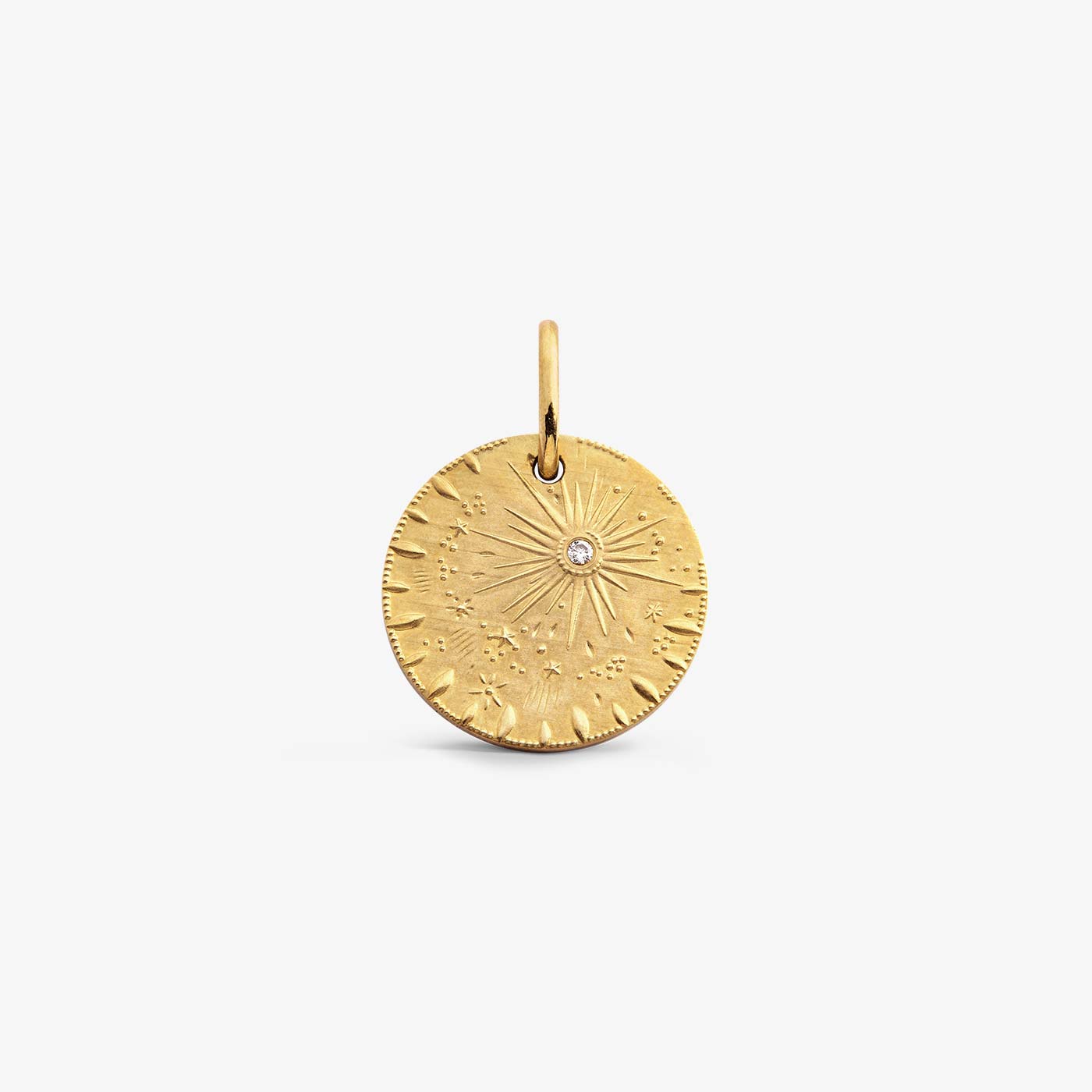 Yellow Gold and Diamond Pluie d'Étoiles Medallion