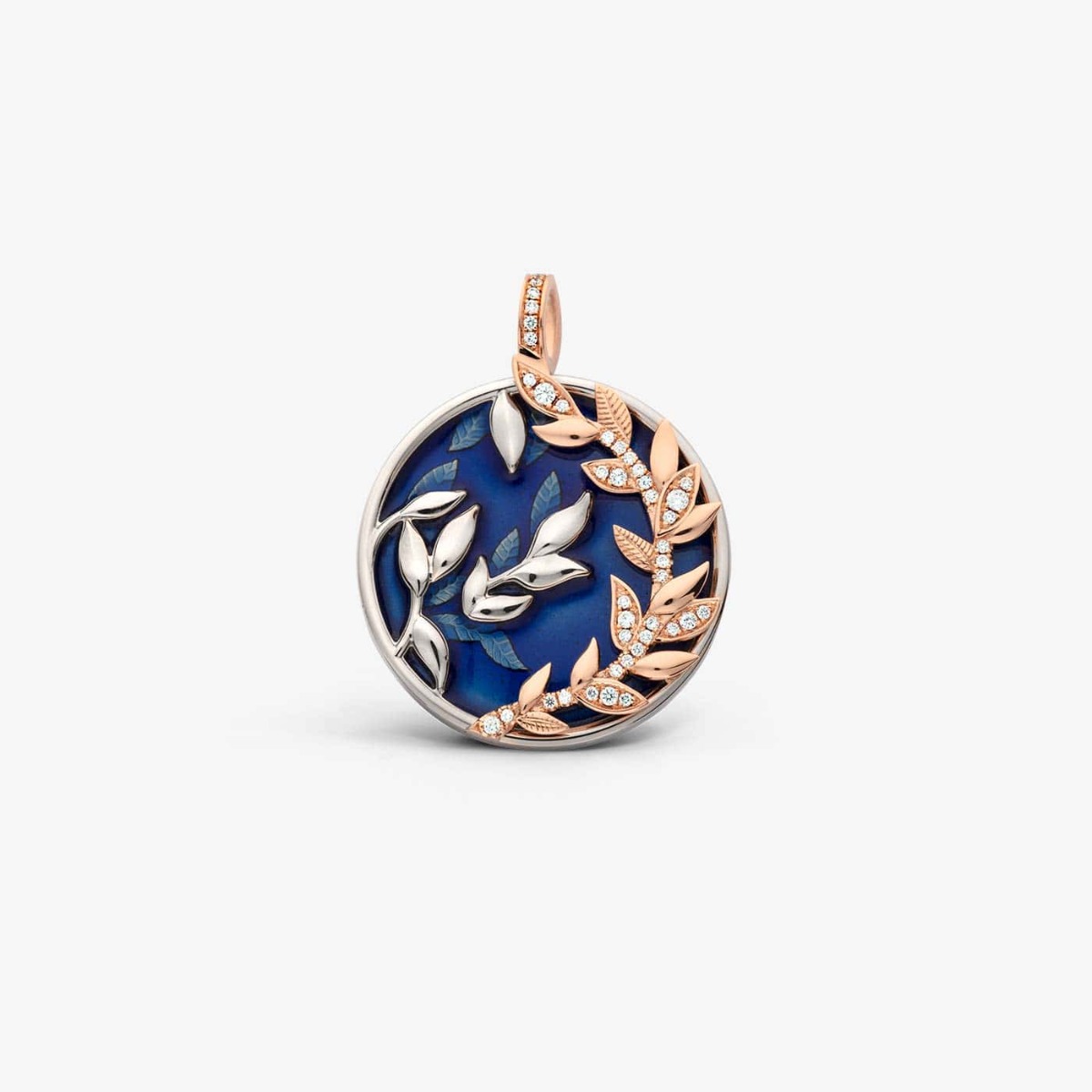 Blue Fabula Medallion in Gold