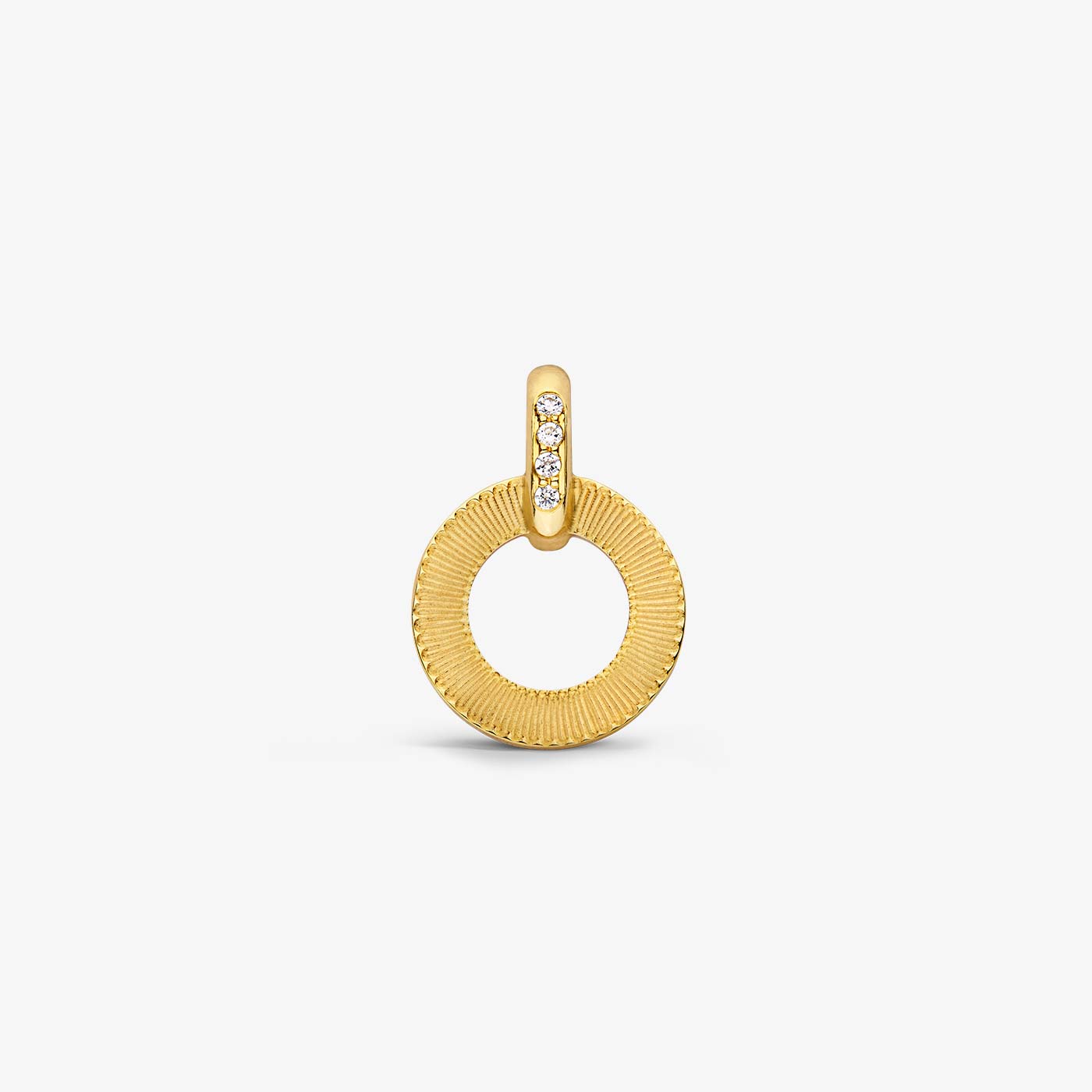 Yellow Gold and Diamond Ruban Pendant