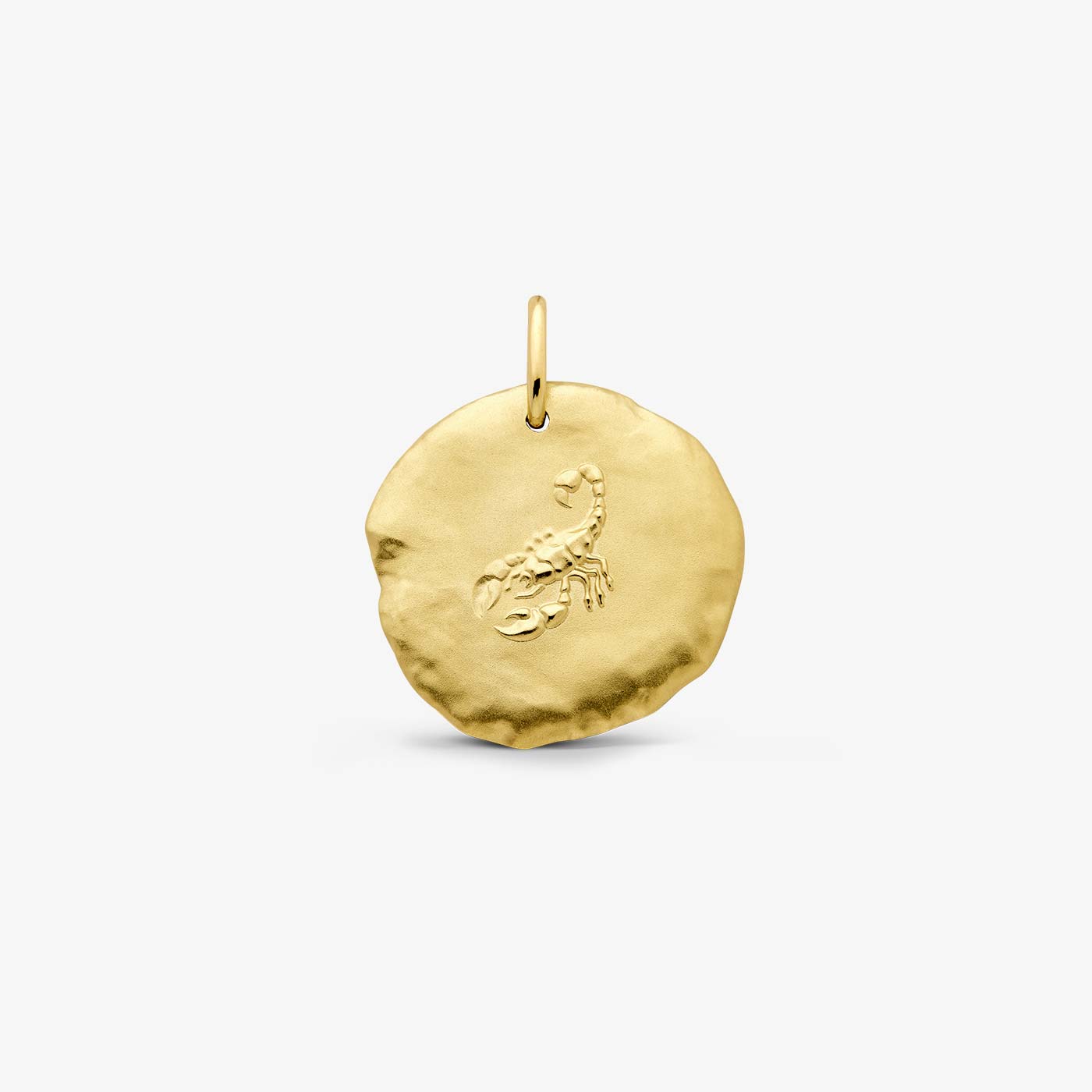 Yellow Gold Scorpio Astro Medallion