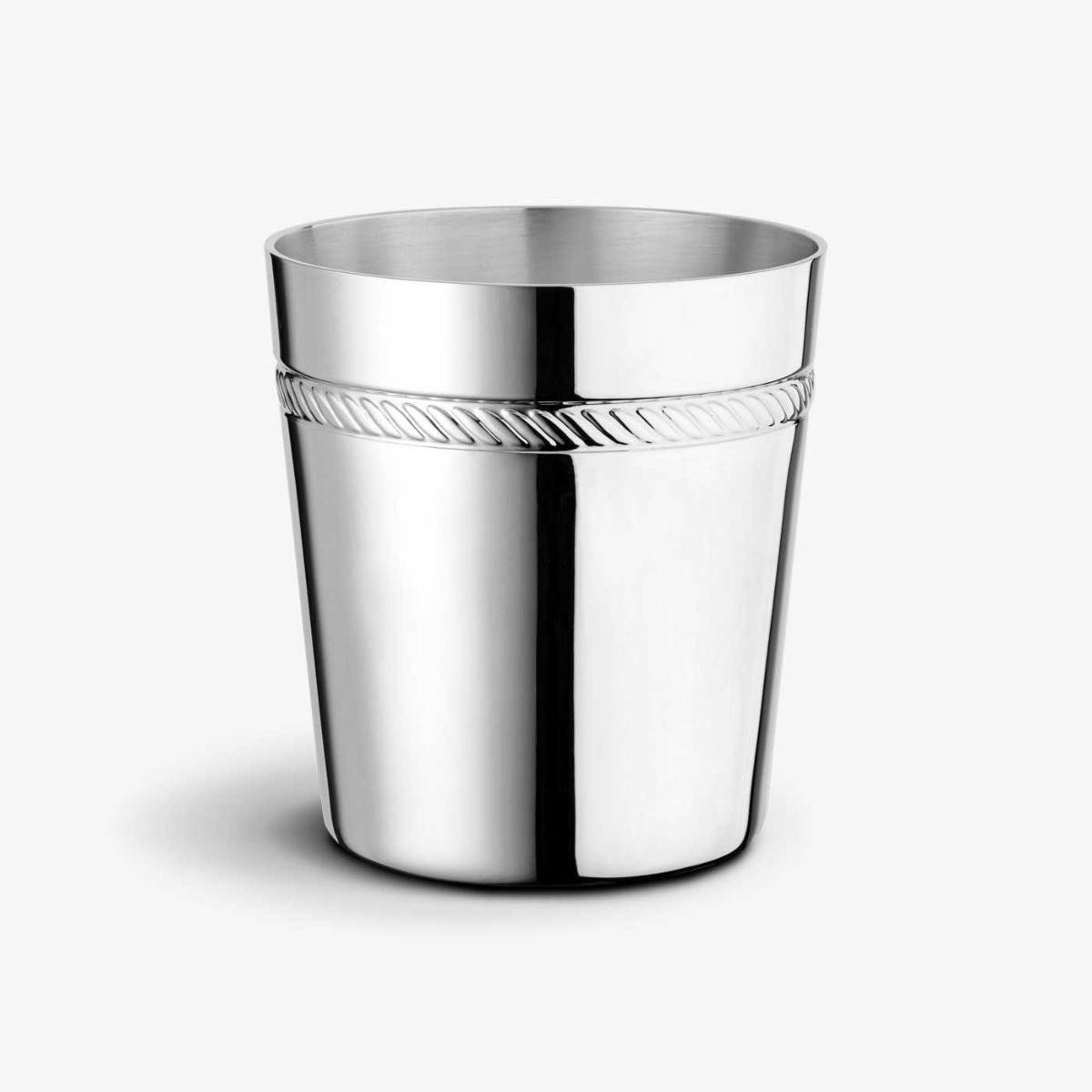 Cable Design Christening Cup in silver-tone Metal